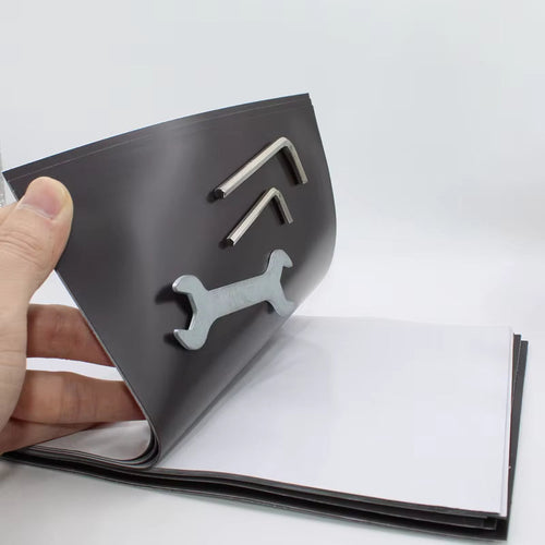 A4 Magnetic Sheet, Self-Adhesive, White, 0.5 mm, 1 mm or 1.5 mm Thick