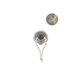 Silver hook magnet with rotating hook and shaft housing neodymium n40 magnet 32 x 7 mm