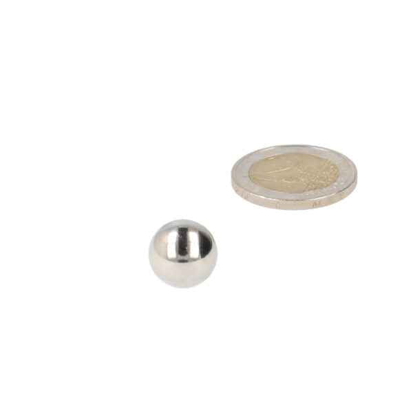 Neodymium sphere magnet (magnetic ball) 13 mm, nickel-plated