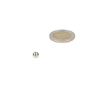 Small shiny silver ball magnet 6 mm suitable for professional use with powerful magnets