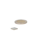 Neodymium block magnet 10 x 10 x 1.2 mm N45, nickel-plated