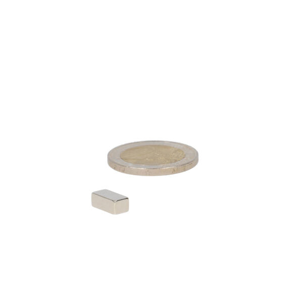 Silver neodymium block magnet 10x5x4 mm n50 powerful magnet with strong attraction