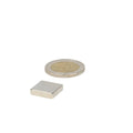 Neodymium block magnet 12 x 12 x 4 mm N45, nickel-plated
