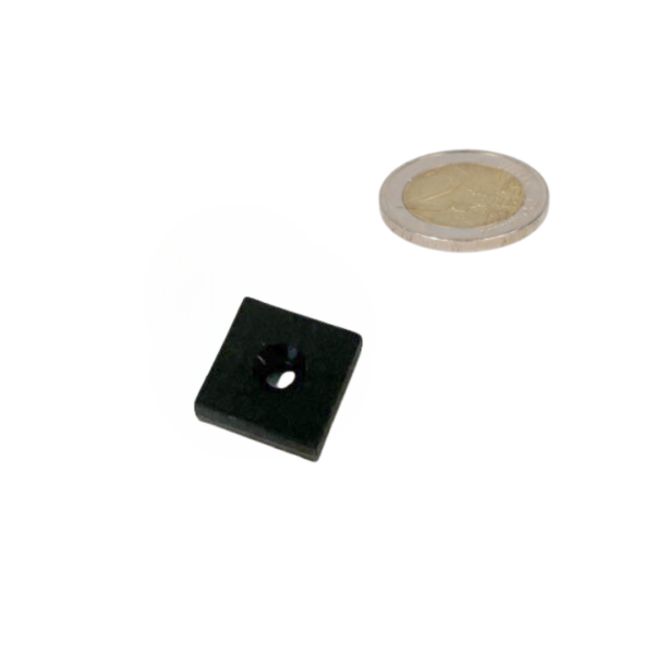 Neodymium block magnet black with plastic coating and countersunk hole perfect choice for various applications