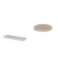 Silver neodymium block magnet 30x10x1 mm with self-adhesive strip for various applications