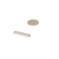 Neodymium block magnet 35 x 7 x 5 mm N45, nickel-plated