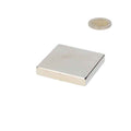 Neodymium block magnet 50 x 50 x 12.5 mm N45, nickel-plated