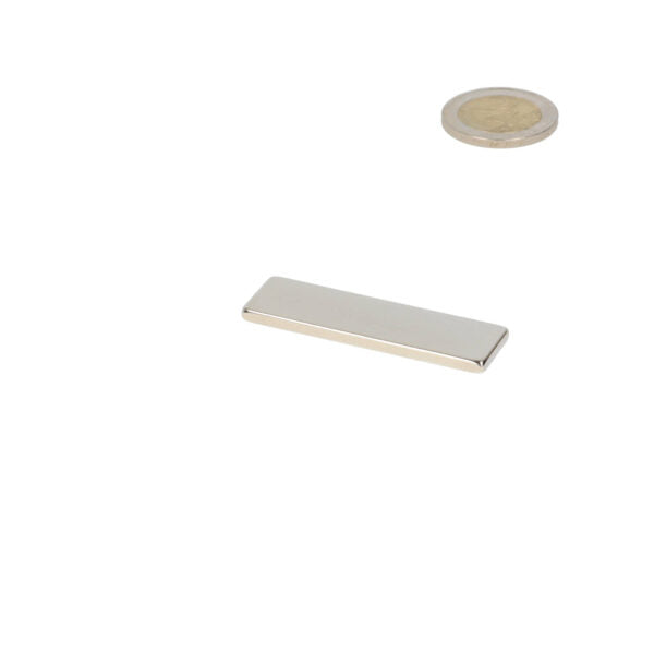 Neodymium block magnet 60 x 30 x 15 mm N45, nickel-plated