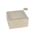 Neodymium block magnet 80x80x40 mm n50 in silver with a powerful magnet and a wide range of applications