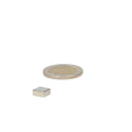 Silver neodymium block magnet 8x8x4 mm square of high-grade material with strong magnetic strength