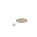 Neodymium cube magnet 5 mm with permanent magnets and polished silver metal finish