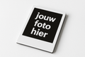 A photo magnet with the words "your photo here" as the "photo"