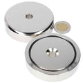 Pot Magnet 75 x 18 mm, with Countersunk Hole