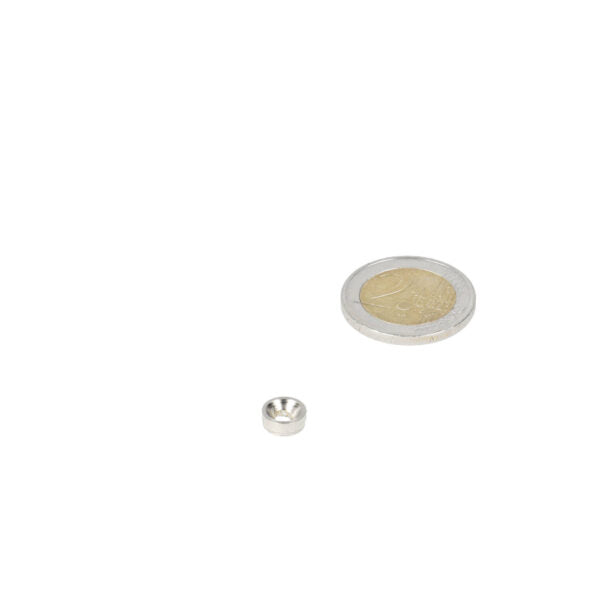 Ring 8 x 3.1 x 6 x 3 mm with Countersunk Hole (Steel – NOTE: Not a Magnet) - Magnetic Solutions