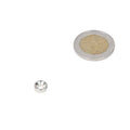 Countersunk neodymium ring magnet 8 x 6 x 3.1 x 5 mm N48, south pole, nickel-plated