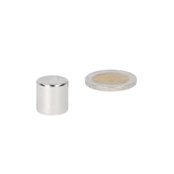 Neodymium disc magnet 19.05 x 19.05 mm N48, nickel-plated