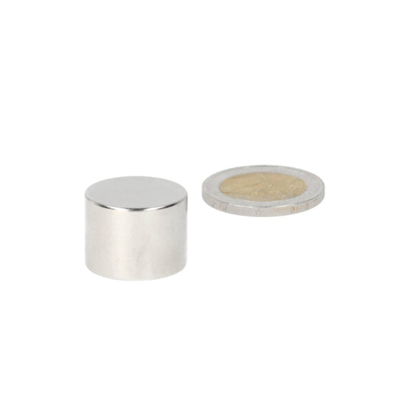 Neodymium disc magnet 23 x 20 mm N48, nickel-plated