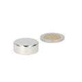 Disc magnet 25 x 10 mm neodymium magnet with silver cylindrical reflecting surface for magnetic purposes