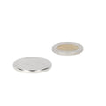 Silver disc magnet 30 x 3 mm neodymium with strong adhesion for professional use