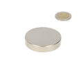 Neodymium disc magnet 60 x 10 mm N48, nickel-plated