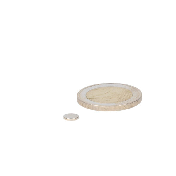 Neodymium disc magnet 7 x 1 mm N48, nickel-plated