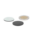 Self-adhesive rubber disc 25 mm with a gold centre and silver edge as a versatile solution